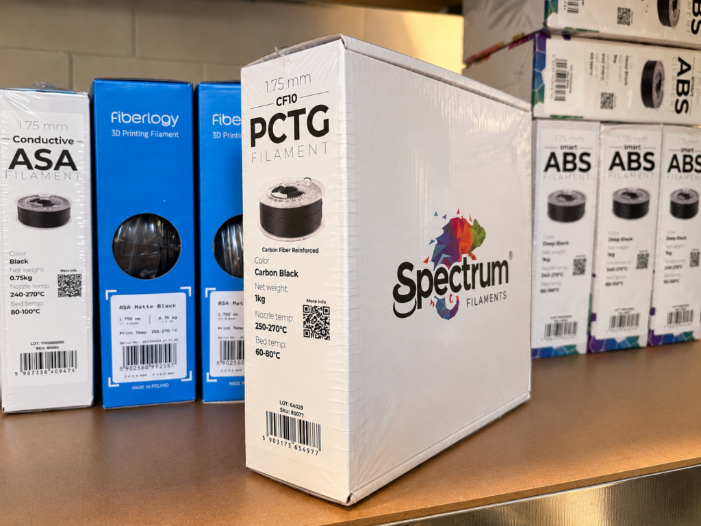 FDM 3d printing material Spectrum PCTG Black