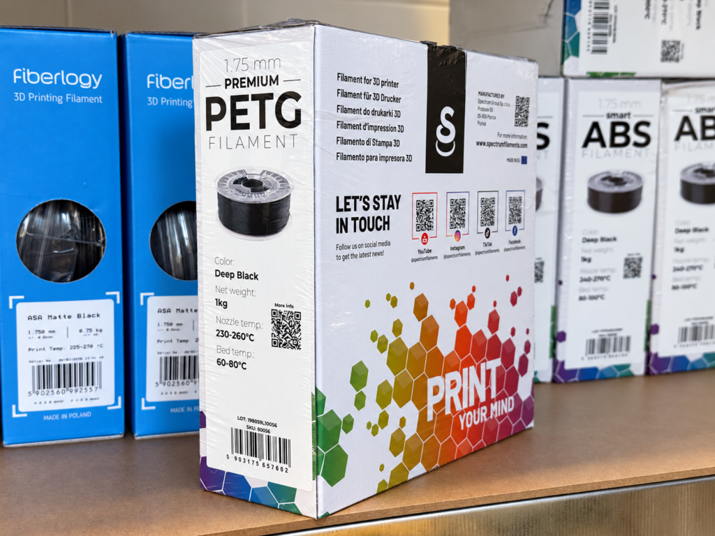 3d printing material Spectrum_PETG_Black